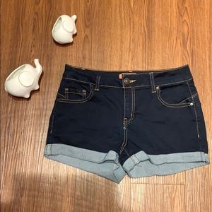 Dark denim shorts!